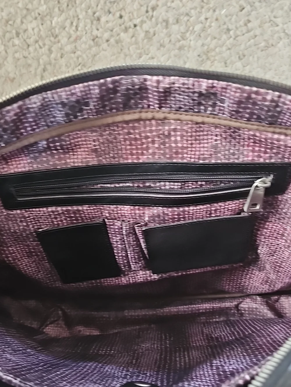 Robert Graham Black & White Skull Pattern Briefcase